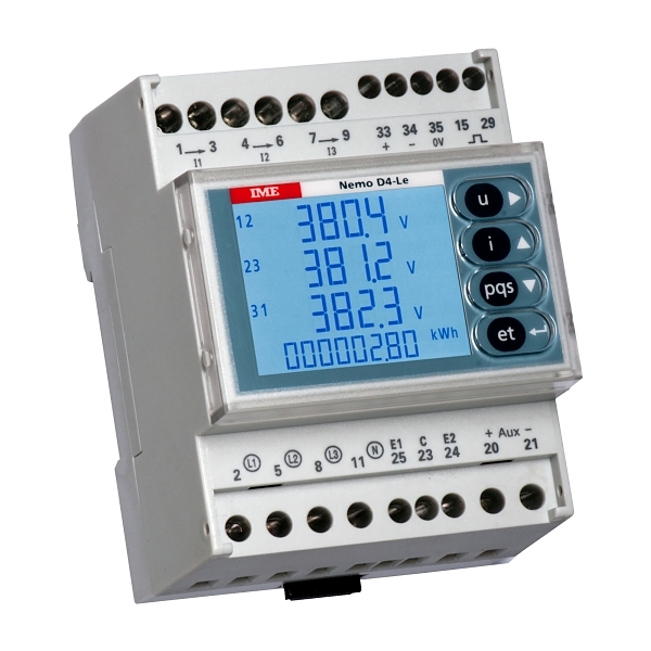 IME NEMO D4 LE Multifunction Meter With Pulse And Modbus RS485 RTU Or TCP