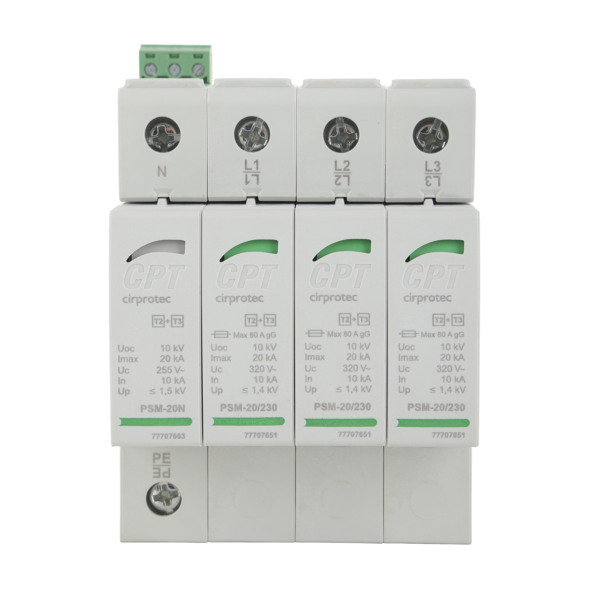 Cirprotec PSM Surge Protection Device Type 2 3 Phase L-L & L-N 