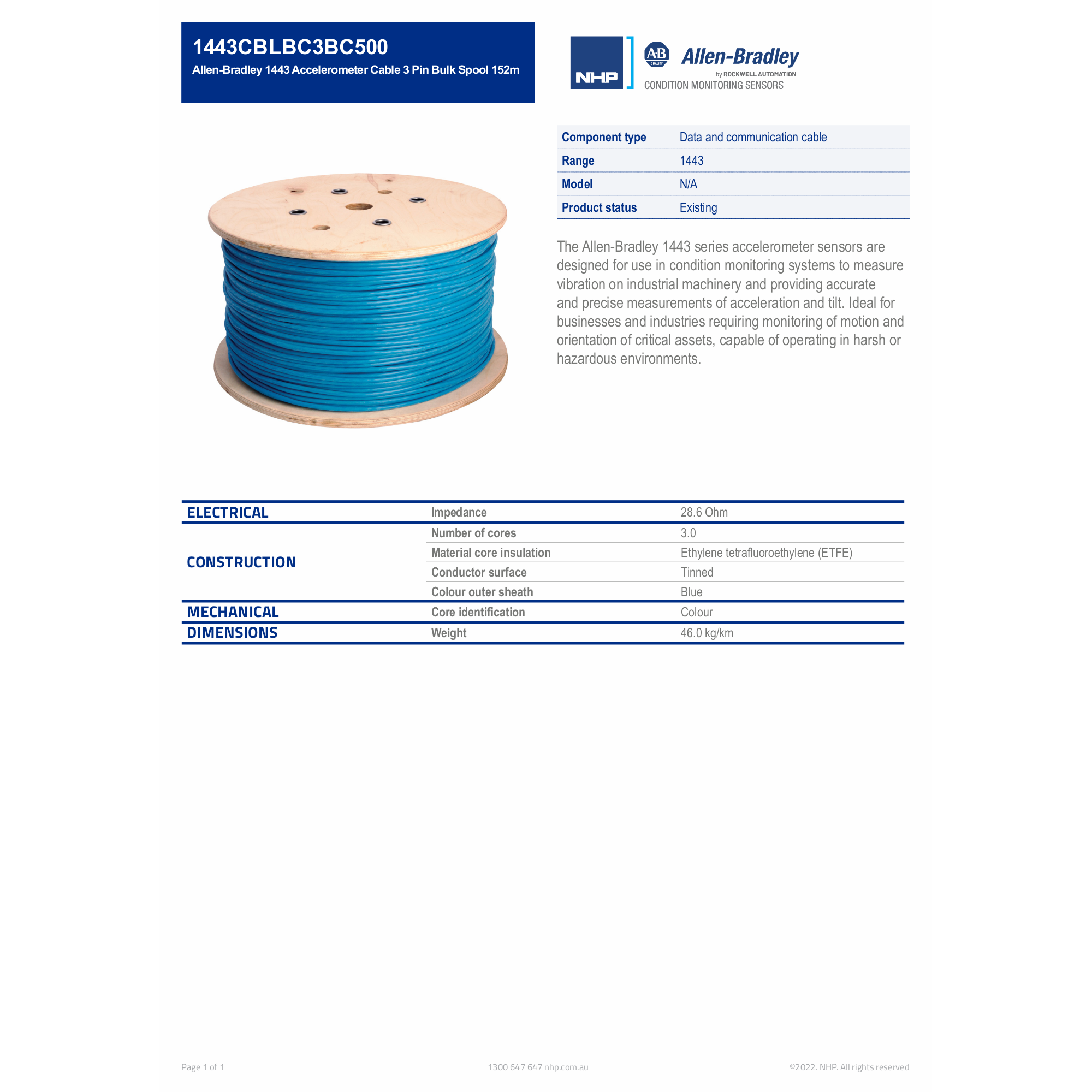 Cable Spools  Allen-Bradley