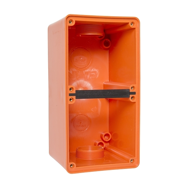 NHP ISO Back Box/Base, 2 Gang (1 x 2) - Extra Large 100mm depth ...