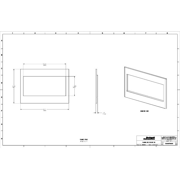 Allen-Bradley 140G Escutcheon Plate 3P I Frame