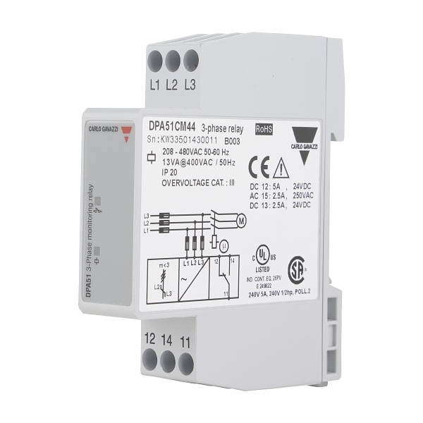 Carlo Gavazzi Monitoring Relay 3 Phase Plus Neutral Over And Under 