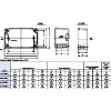 800H1HZ4CY Enclosed Pushbutton Station Dimensional Diagram