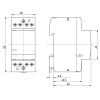 NHP DIN Contactors 25A 4 Normally Open Contacts 240V AC DC Coil